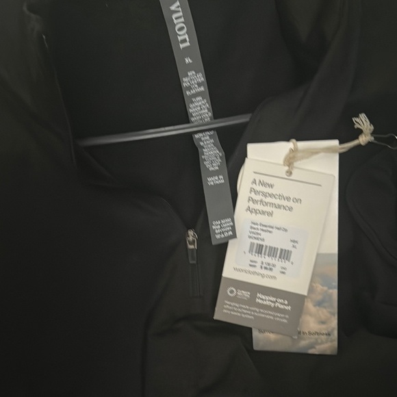 Vuori Halo Essential Half Zip *NWT XL/Black Heather - Picture 6 of 7